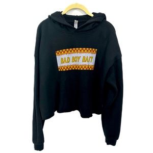 “Bad boy bait” cropped hoodie